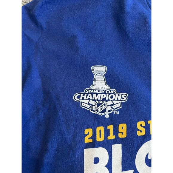 St. Louis Blues Fanatics NHL 2019 Stanley Cup Champions TShirt -Size XL - Picture 3 of 4